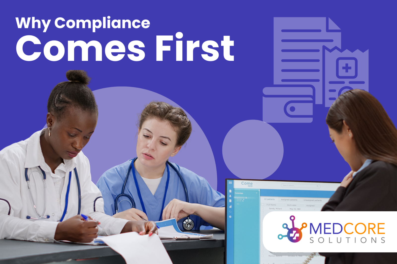 MedCore is compliant in HIPAA in medical billing